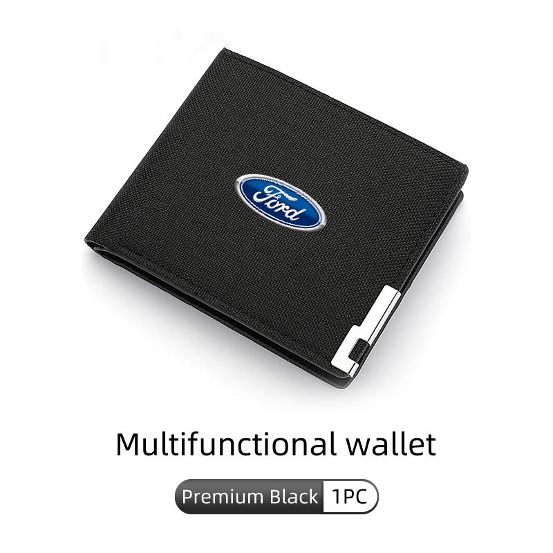 DAHZ7 Для Ford Холщовый Мужской Кошелек Сумка для Денег Держатель Банковских Карт Короткий Кошелек Escort KA Flex Everest KA Expedition Falcon Fusion