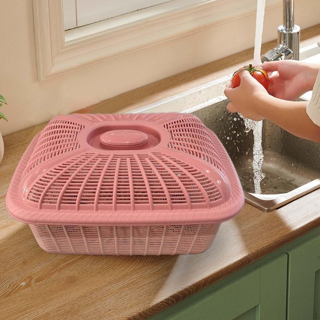 Крытая корзина с фруктами для организации и хранения на кухне