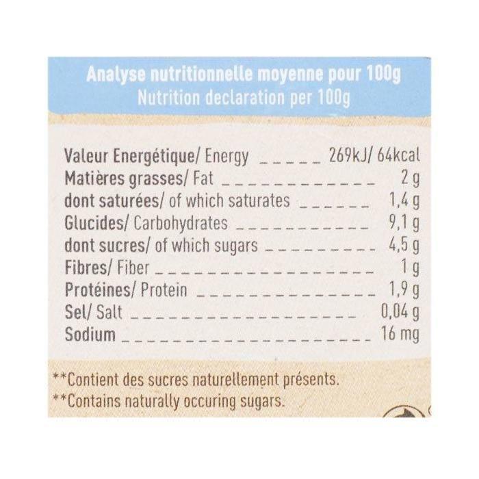 Babybio - Gourde Brassé Chèvre Poire Vanille - Bio - 4x85g - Dès 6 Mois