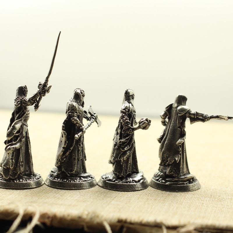 1 шт. Средневековый Легион Призрак Солдаты Модель Игрушки Фигурки Миниатюры Чистая Медь Рыцарь Орнамент Украшения Ремесла