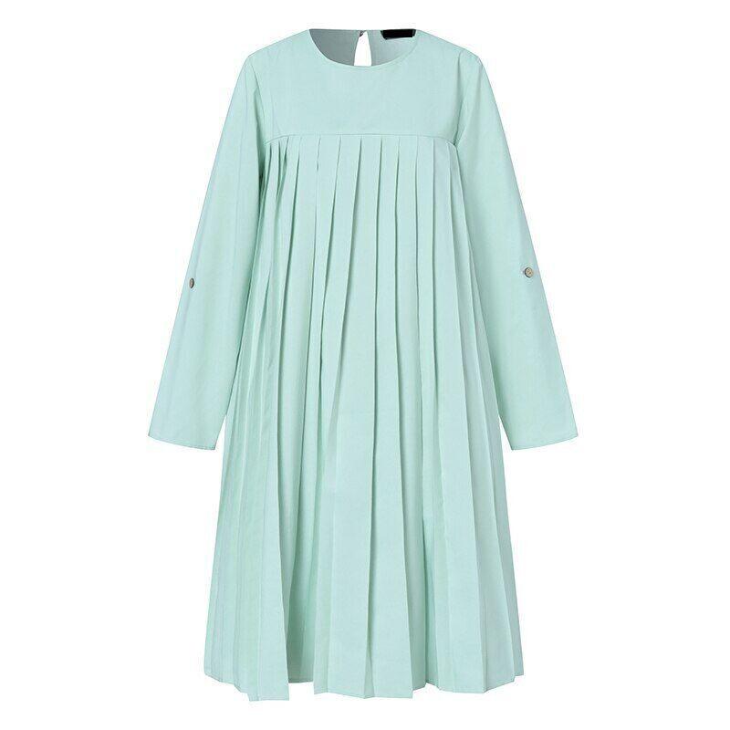 S-5XL Плюс Размер Дубай Абая Мусульманские Женщины Платье Топы С Длинным Рукавом Повседневные Плиссированные Скромные Мусульманские Блузки Рубашки