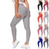 Женские сексуальные длинные брюки, йога, фитнес, персиковые бедра, спортивные леггинсы с карманами