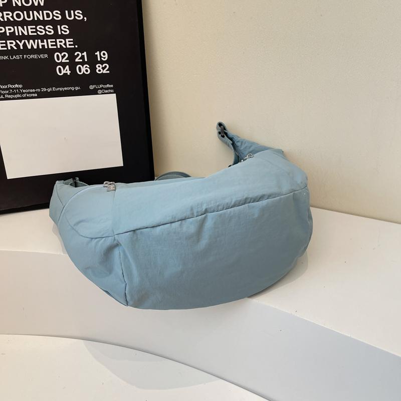 Сумка-хобо женская большой вместимости на плечо/через плечо, легкая спортивная сумка