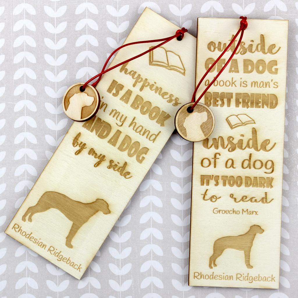 Rhodesian Ridgeback, African Lionhound, African Lion Dog I – Dog bookmark, personalized bookmark – Design 02 | Art-Dog