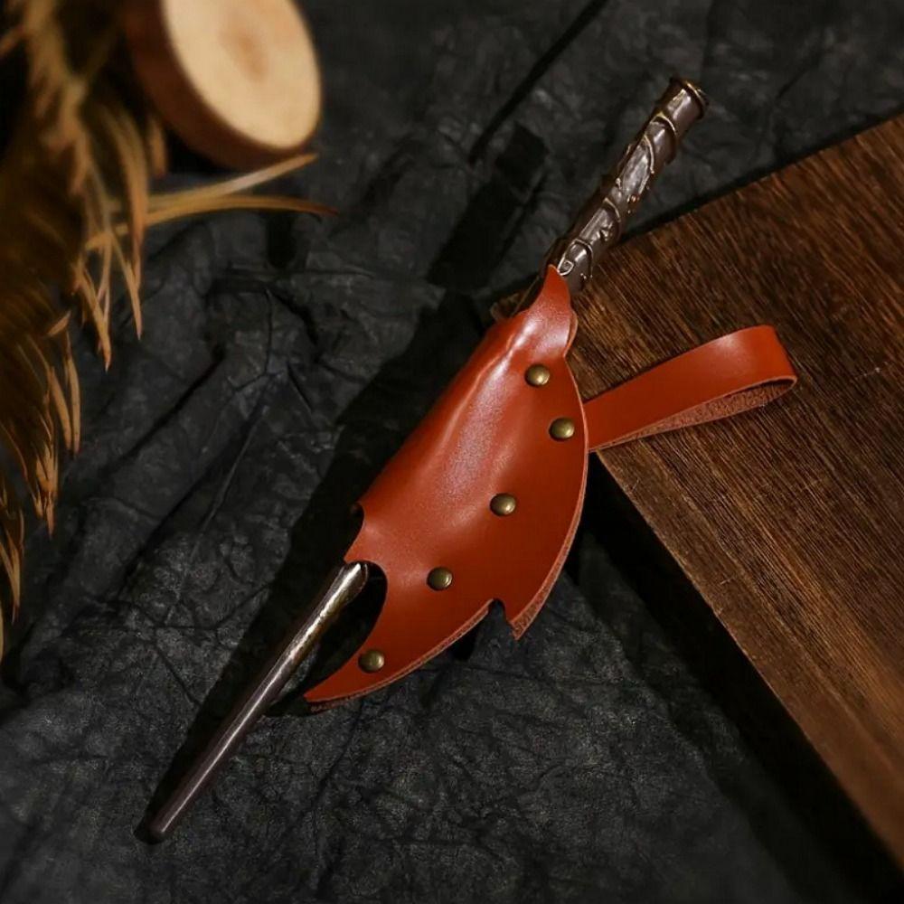 PU Leather Wizard Sorcerer Wand Holder Cosplay Accessories Wand Case  Comic Con