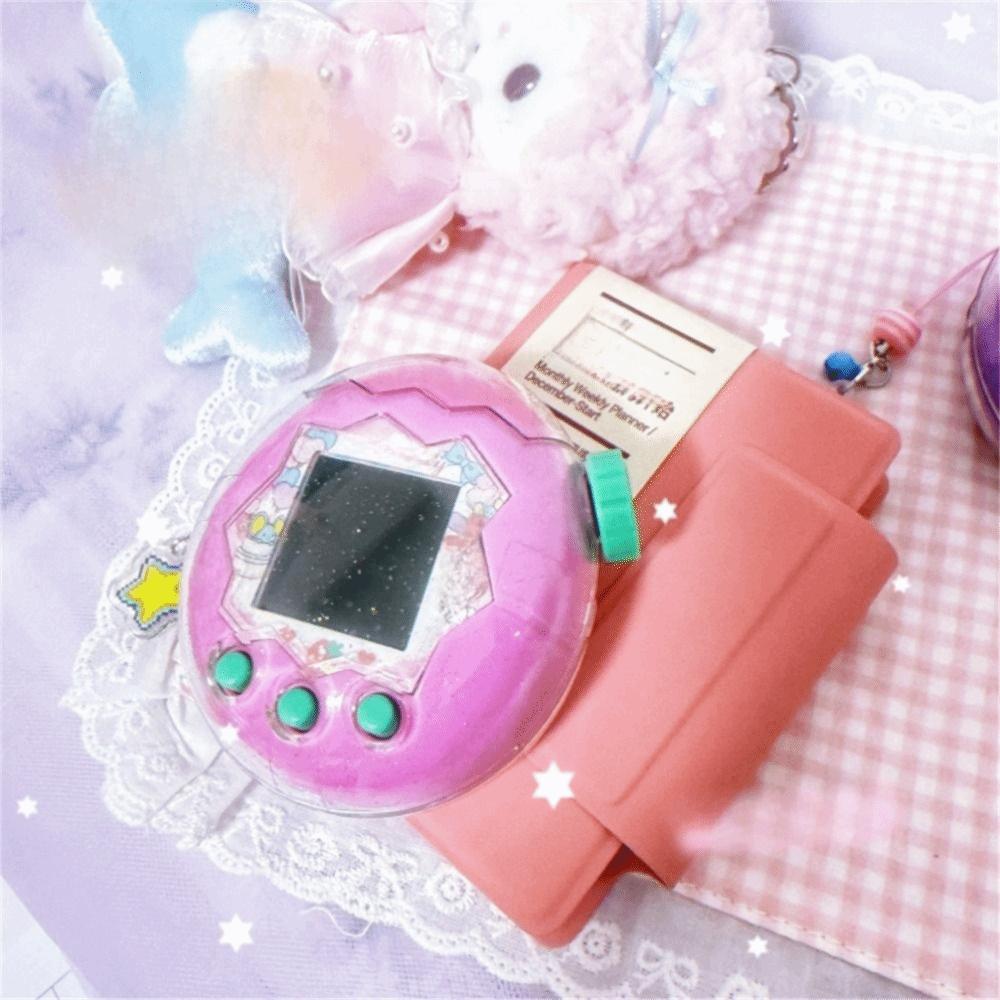 Для Tamagotchi Paradise Защитная крышка из твердого акрила со случайным вращающимся чехлом для электронных питомцев Игровой автомат в комплект не входит