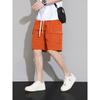 Men's Summer Loose-Fitting Beach Cargo Shorts with Large Pockets, Ice Silk Sports Shorts, Five-Point Pants