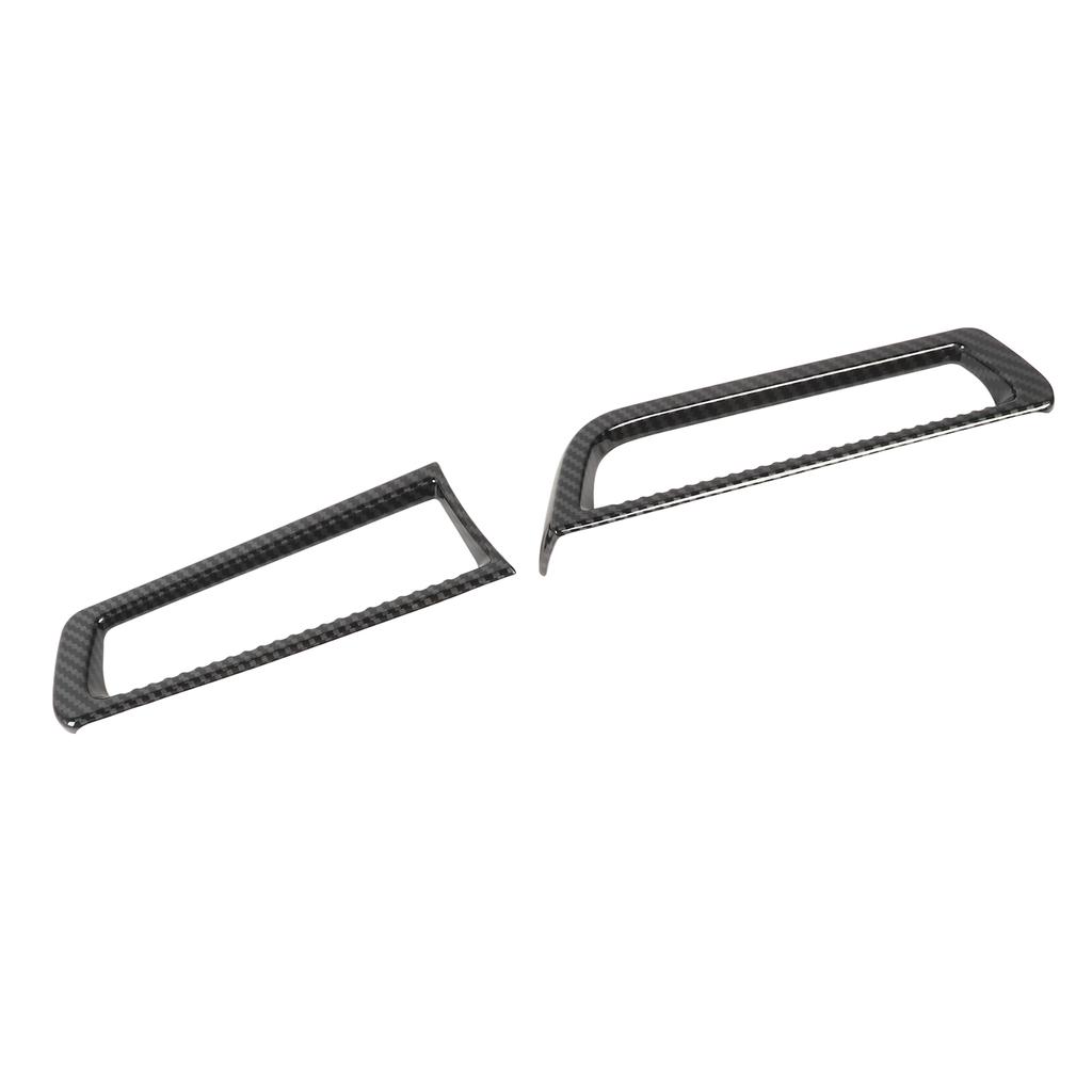 2 Pcs Air Conditioner Outlet Vent Cover Carbon Fiber Style AC Air Conditioning Trim Replacement for