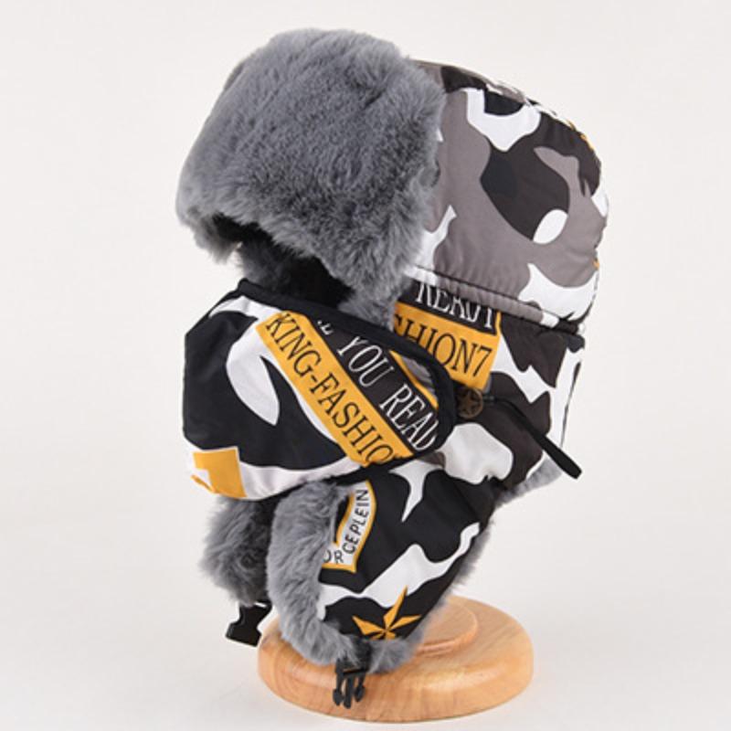 Кепка Thunderbolt для мужчин, зимняя камуфляжная хлопковая кепка, детская утепленная защитная кепка от холода для защиты ушей от холода для езды на велосипеде