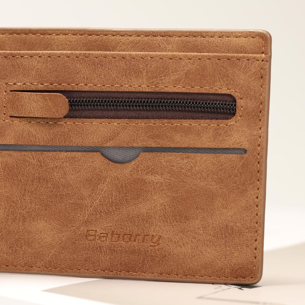 Мужской складной кошелёк с RFID защитой