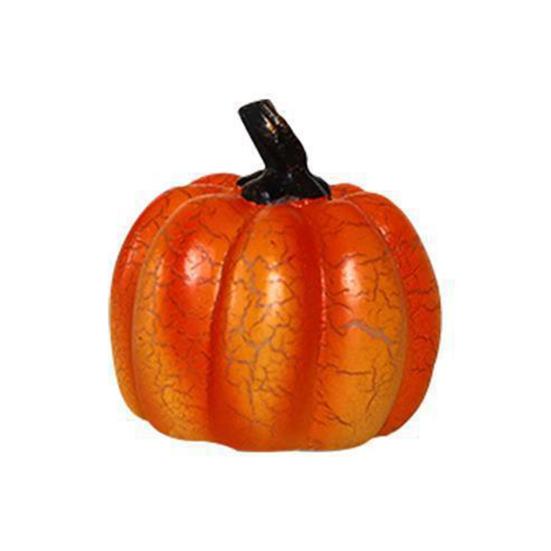 Треснувшая тыква Фигурка Хэллоуин Светящаяся тыква Скульптура Смола Осень День благодарения
