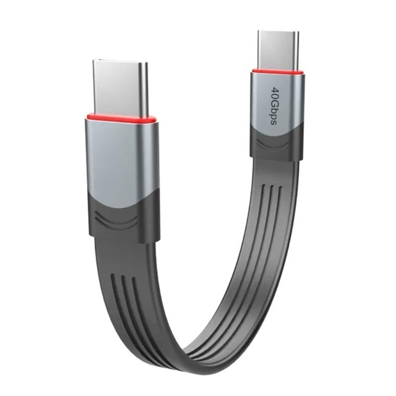 Короткий кабель USB C 60 Вт PD Быстрая зарядка Кабель USB 3.1 Type C 40 Гбит/с Короткий кабель USB C на USB C для 3 устройств