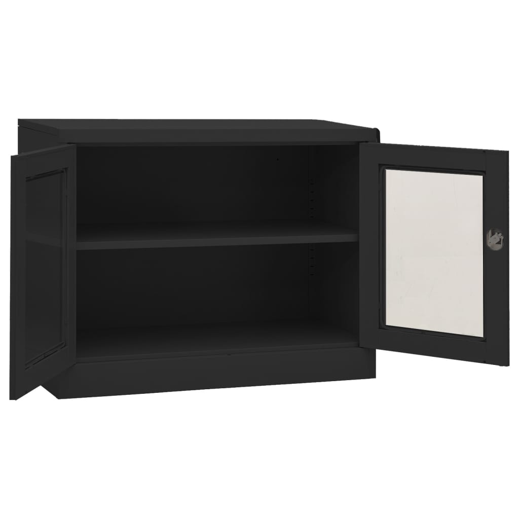 Office Cabinet Anthracite 90 x 40 x 70 cm Steel
