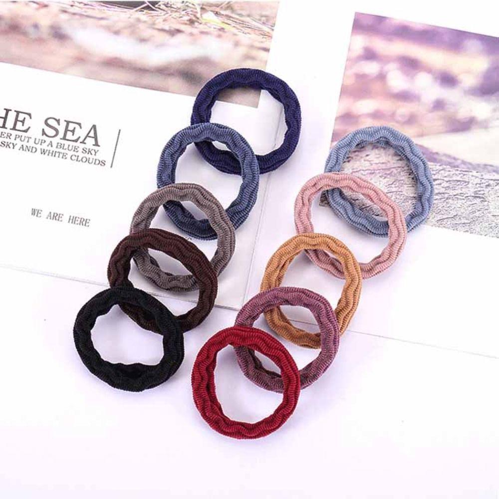 10Pcs Thick Rubber Bands Hair Ties Ponytail Holder Headwear Hair Rope Girls