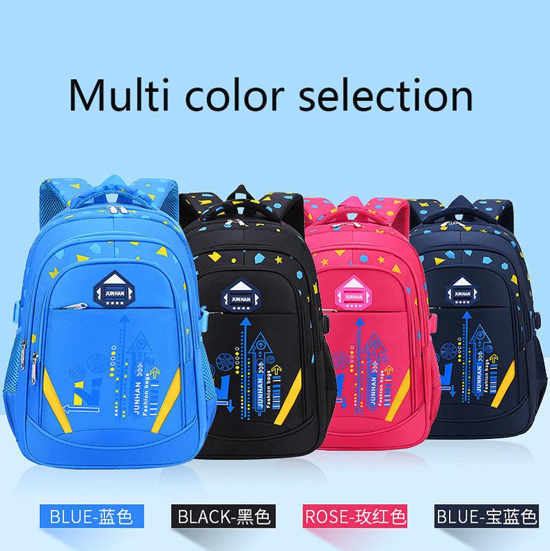 Kid'S Shoulder Bag Geometry Pattern Teen Children Backpack Fashion Schoolbag Boy Girl Backpack Book Bag Waterproof Mochila