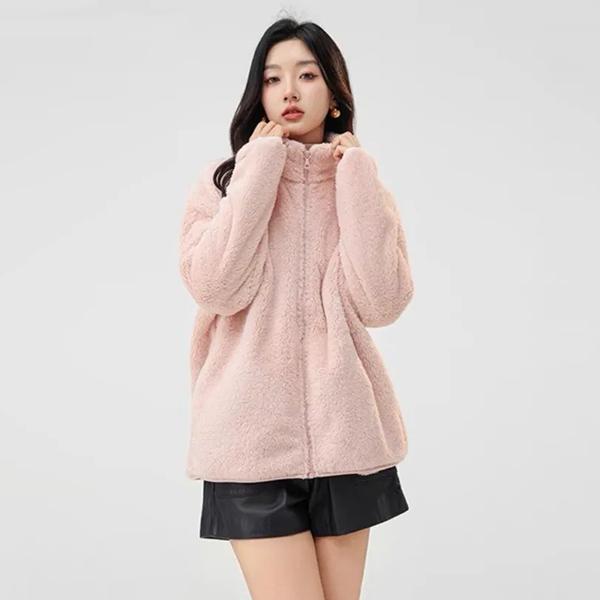 WTEMPO Ветрозащитное, морозостойкое, однотонное, толстое, теплое пальто, осень-зима, женское, большого размера, на молнии, плюшевое пальто