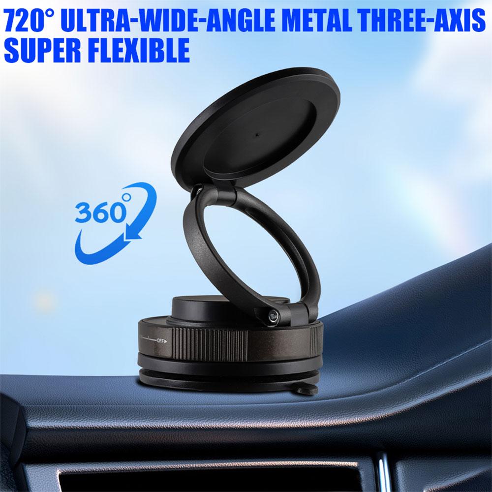 1pc Car Phone Magnetic Stand with Mechanical Vacuum Suction Cup, Navigation Holder For VW Jetta Golf Beetle CC Rline Hub Cover zr8