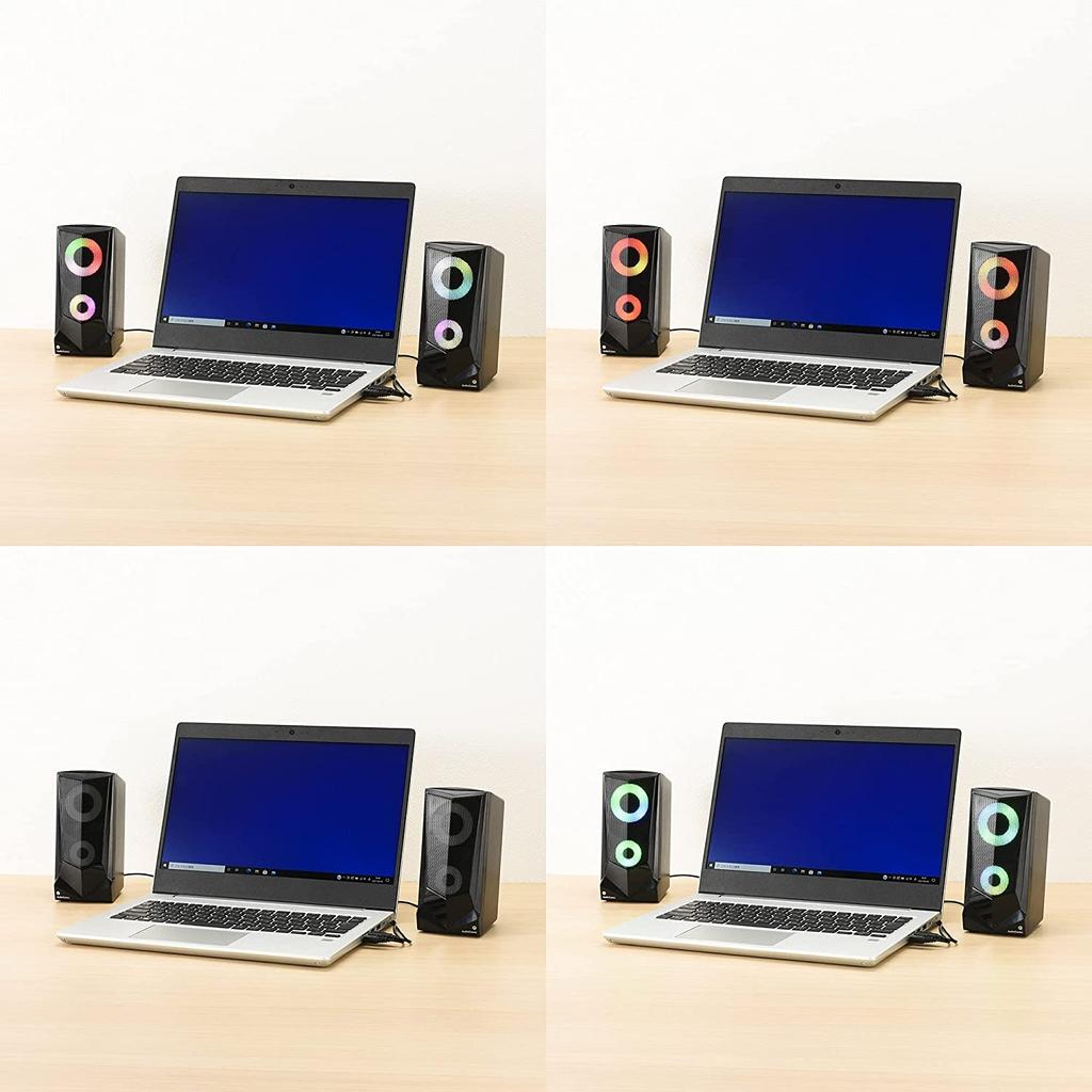 OHM AudioComm USB Powered Speaker with LED Illumination ASP-U170Z 03-0783