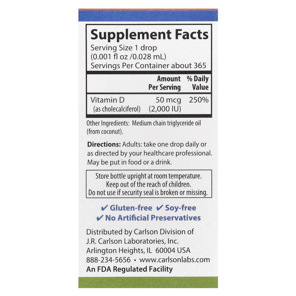 Super Daily® D3, 50Mcg (2,000Iu), 10.3Ml (0.35Fl Oz)