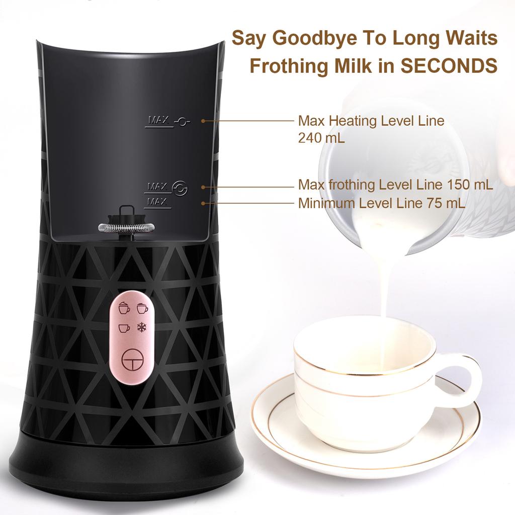 Электрическая вспениватель молока для вспенивания Молокоотпариватель 4-в-1 с пенообразователем для