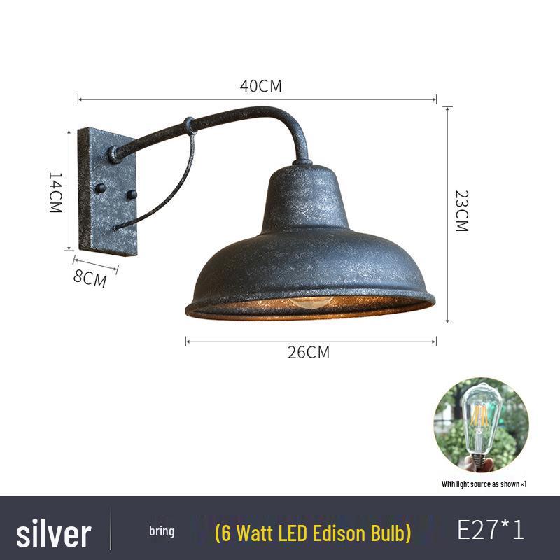 Retro LED Outdoor Wall Light for Villas, Courtyards, and Terraces