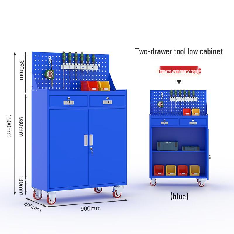 Heavy-Duty Metal Tool Storage Cabinet for Workshop and Garage.
