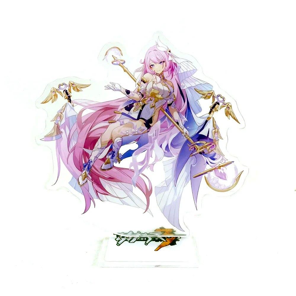 Honkai Impact 3rd Herrschers Elysia Miss Pink Elf Human ego Fu Hua Sentience акриловая подставка, игрушка-фигурка