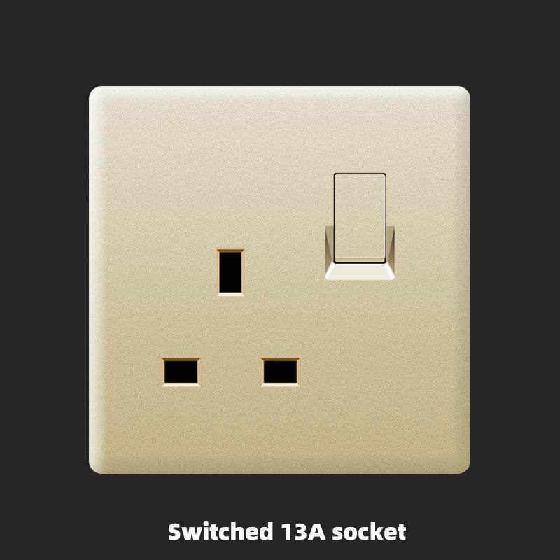 Розетка 13А, Великобритания, 18 Вт, быстрая зарядка Type-C, настенная розетка 220 В, панель переключателей на 1/2/3/4 клавиши, 1/2-ходовая, универсальная 5-контактная настенная электрическая розетка