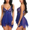 New Sling Lingerie for Women Deep-V Lace Babydoll Sleepwear Boudoir Outfits Plus Size