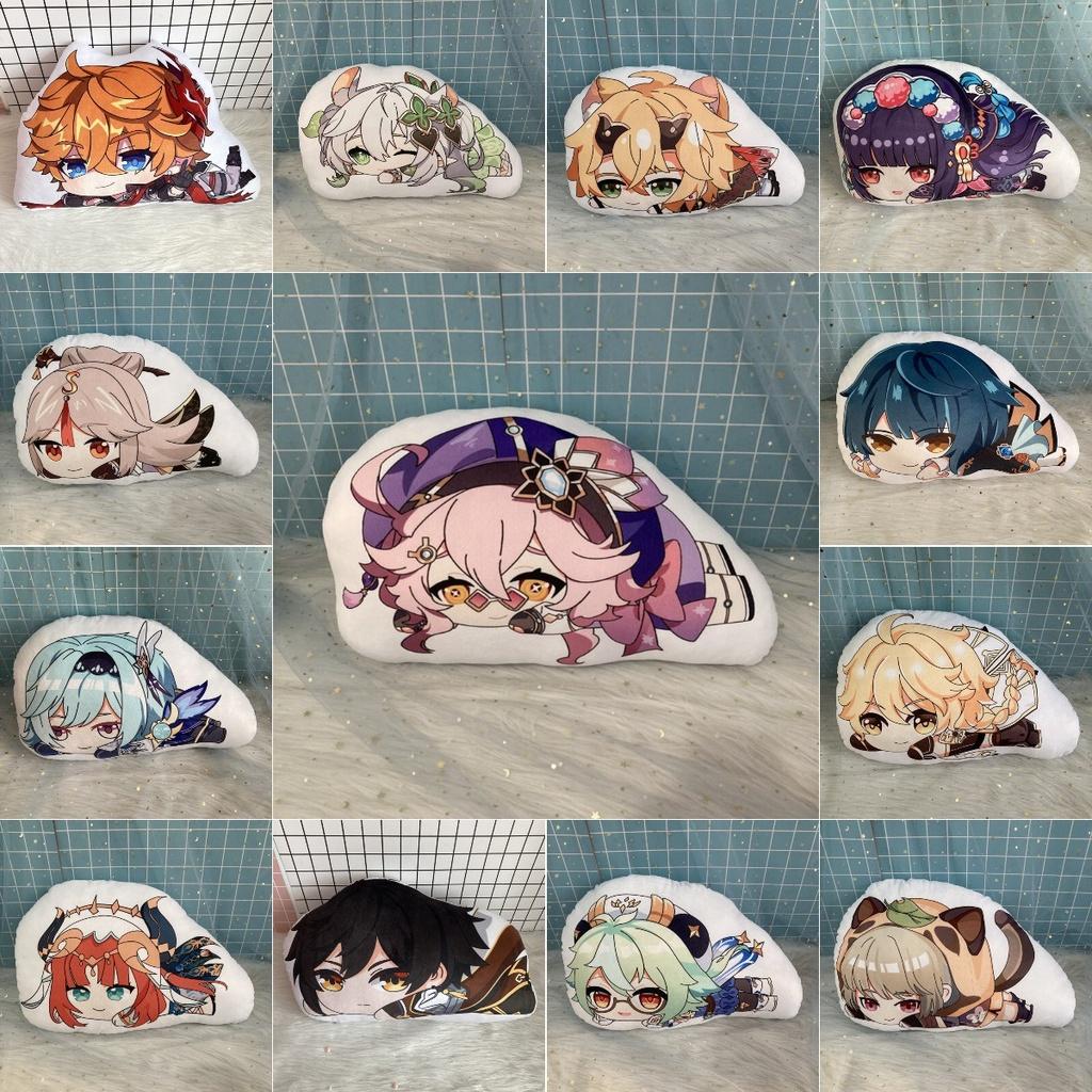 Милая плюшевая кукла-подушка Геншин Импакт Чжун Ли Нилу Сахароза для сна Рождественский подарок