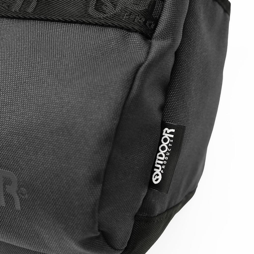 Shoulder Bag Logo Tape Heather Bag Large Capacity 16L Black 2 Color [Outdoor Products] Mother's (Same Logo)