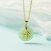 New Chinese Fu Brand Ping An Kuang Fu Character Necklace for Women Niche Light Luxury Collarbone Chain Retro High-end