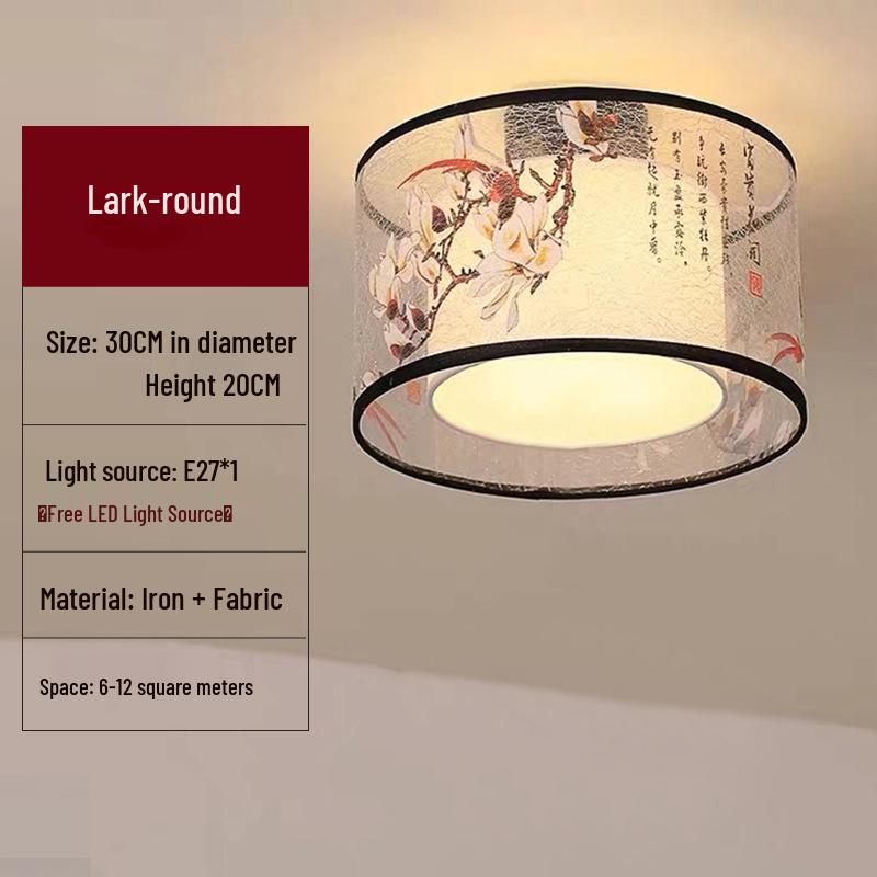 Светодиодный Потолочный Светильник для Балкона, Прихожей или Спальни - Маленький Подвесной Светильник в Новом Китайском Стиле