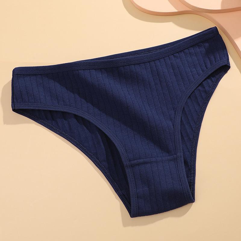 FINETOO Хлопковые трусики, женские однотонные трусики для женщин, сексуальные трусы, женские трусы M-XL