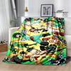 My Hero Academia Cartoon Printed Blanket Warm Flannel Blankets Soft and Comfortable Blanket Home Travel Blanket Birthday Gift