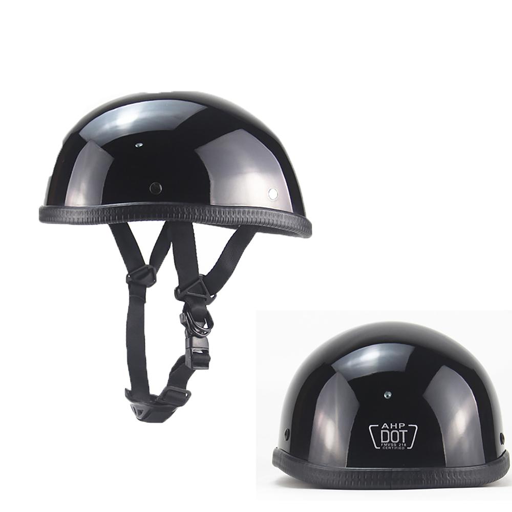 Light Motorcycle Flat Dot Beanie Helmet Half Helmet Cap For Skid Scooter Chopper