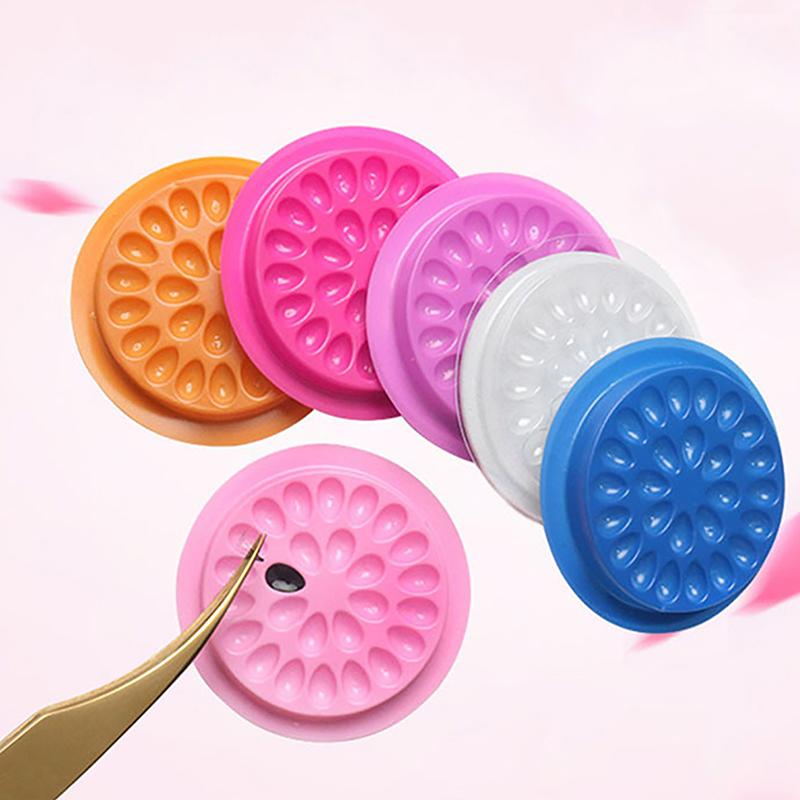 20 шт. держатель для клея для накладных ресниц пластиковый держатель для клея для ресниц поддон для наращивания ресниц подложки инструмент для наращивания ресниц салон