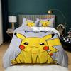 Pokemon 3D Pikachu Quilt Anime Printed Bedding For Children Boys Girls Adults Kids Bedding Collection Holiday Gift