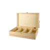 Wooden Box 4 Compartments 31 X 19.4 Cm H 9 Cm