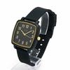 FLAT Square Rubber Band Watch N02219S-1 BK Women's Black