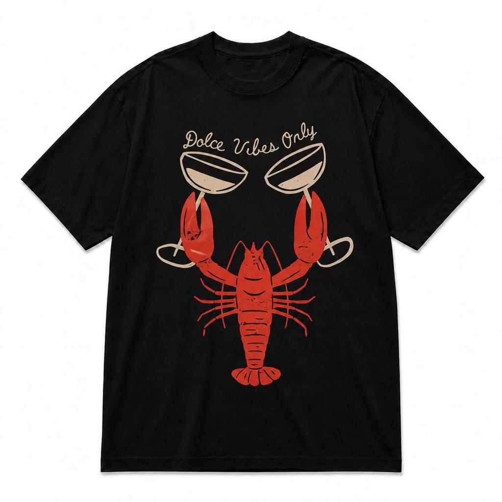 Lobster Graphic Tee – Vintage Coastal Summer Vacation Shirt