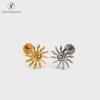 Swirl Stainless Steel Lip Rings - Sunflower Design Piercing Jewelry