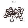100Pcs/Lot Colorful Metal Open Jump Rings Split 1.2x8mm Jump Ring Connector for DIY Jewelry Making Findings Accessories Supplies