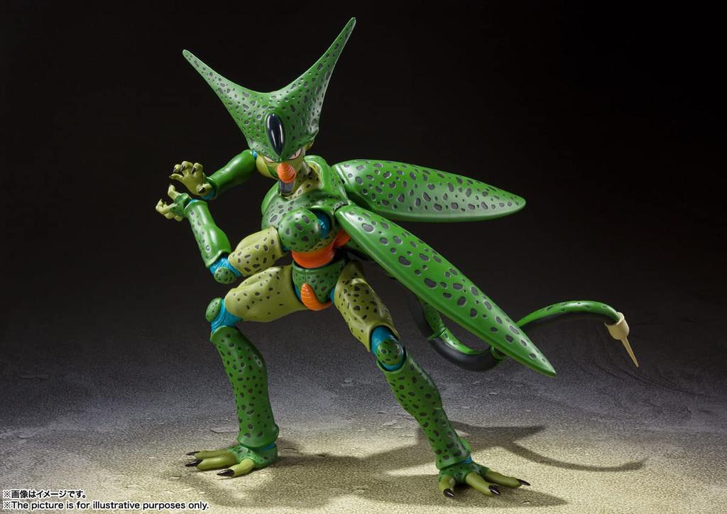 TAMASHII NATIONS Dragon Ball Z Cell First Form 170mm PVC ABS Painted Action Figure S.H.Figuarts (Reissue) Approx. &