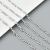 Мужское ожерелье-кубинская цепь из нержавеющей стали - Модное ювелирное изделие из титановой стали, Универсальная цепь Фигаро 3-в-1