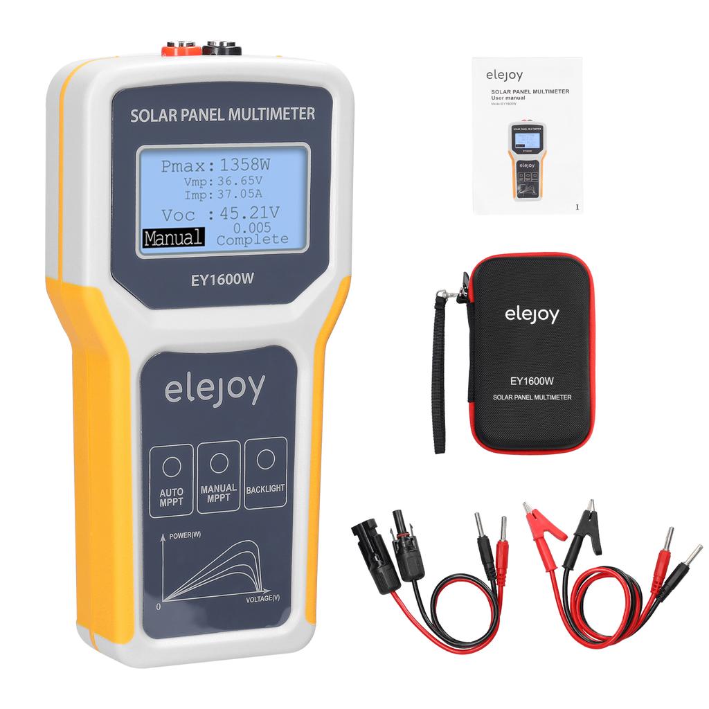 EY1800/EY1600W/EY800W/EL400B Solar Photovoltaic Panel Tester Multimeter Auto/Manual MPPT Detection Voltage Test Tool Voltmeter