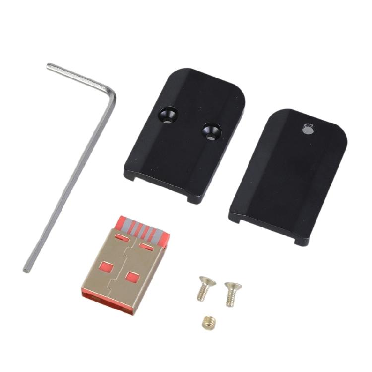 Разъем-вилка USB 3.0 Type A для DIY-подключения, ремонта и кастомизации кабелей диаметром 6 мм, с корпусом из алюминиевого сплава, долговечный