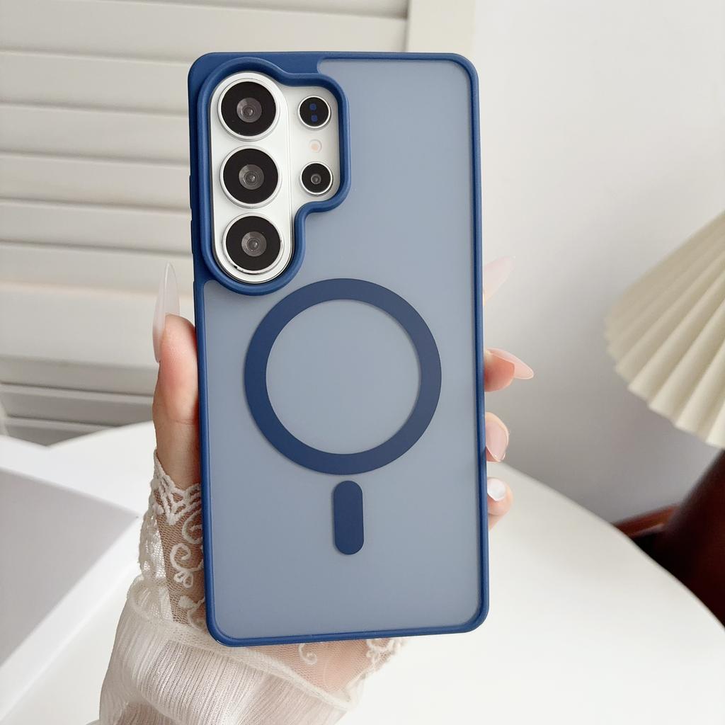 Luxury Skin Feel for Magsafe Phone Case for For Samsung Galaxy S26 S25 Edge S24 S23 FE S22 Ultra Plus Shockproof Acrylic Cover