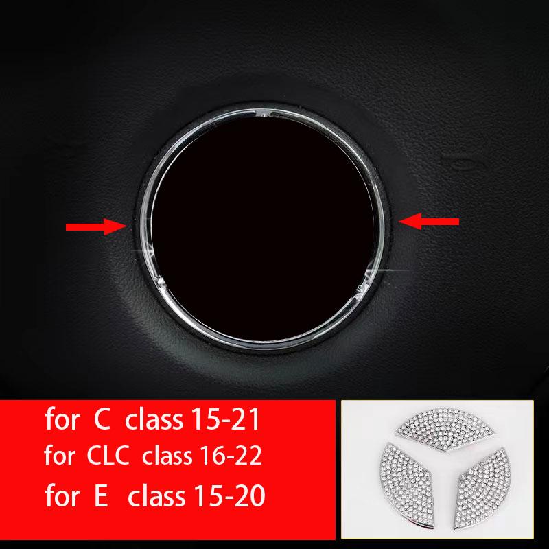 Для Mercedes Benz C GLC Class W205 X253 Накладка на центральную консоль с бриллиантами, кристаллическая наклейка, аксессуары для интерьера