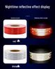 Reflective Film Roll: Waterproof, Adhesive-Backed Strips for Night Traffic Safety and Warning Markings.